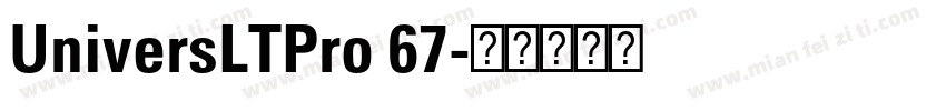 UniversLTPro 67字体转换